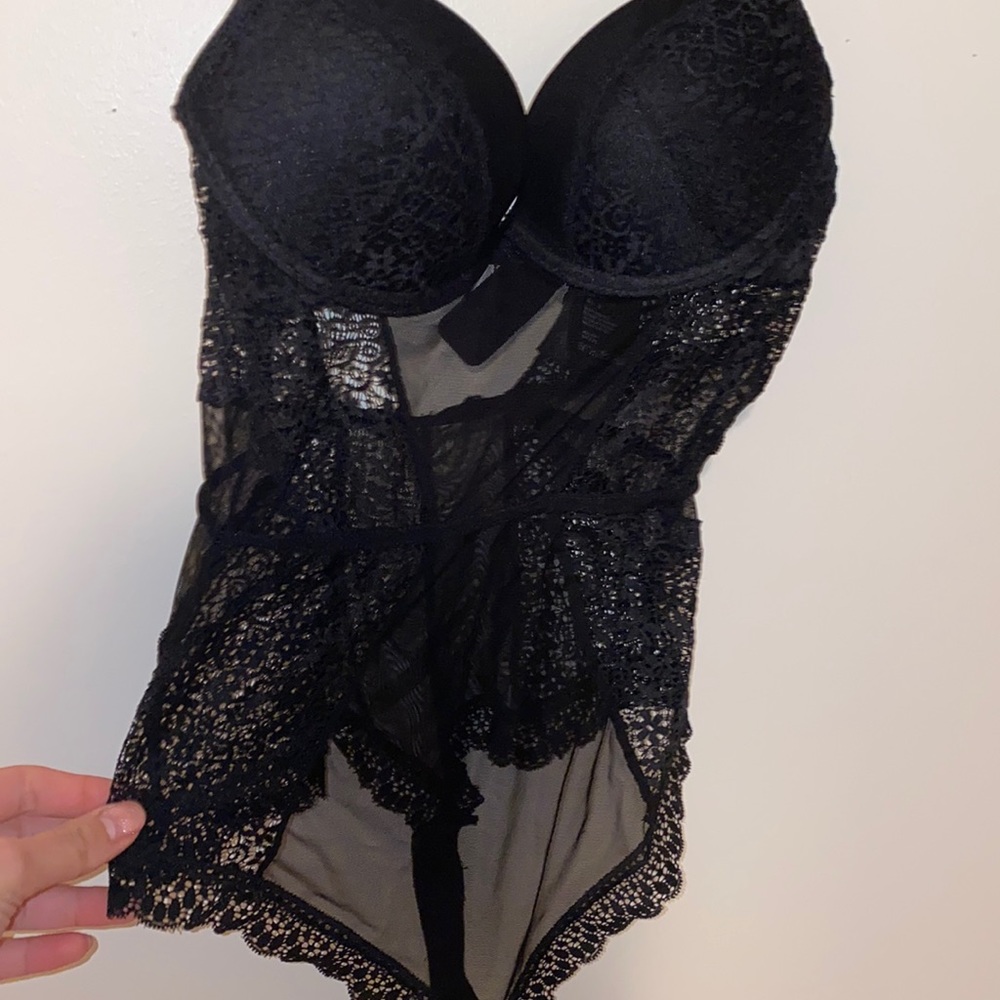 Lingerie black bodysuit